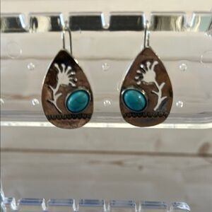 Othr Blue and Silver Teardrop Earrings